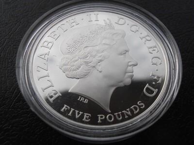 2002 - Silver Proof £5 Crown (Queen Mother Memorial)