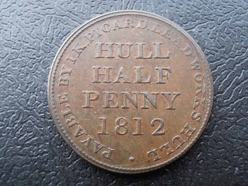 Hull Halfpenny Token  -  1812