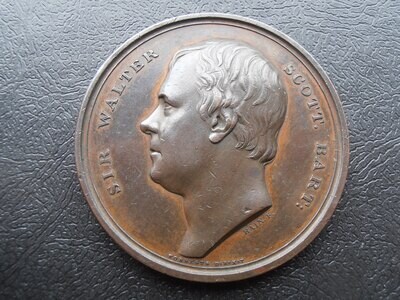 Death of Sir Walter Scott Medal - 1832