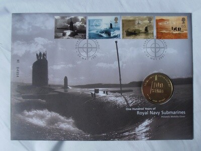 Royal Navy Submarines First Day Medallic Cover