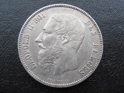 Belgium 5 Francs - 1873