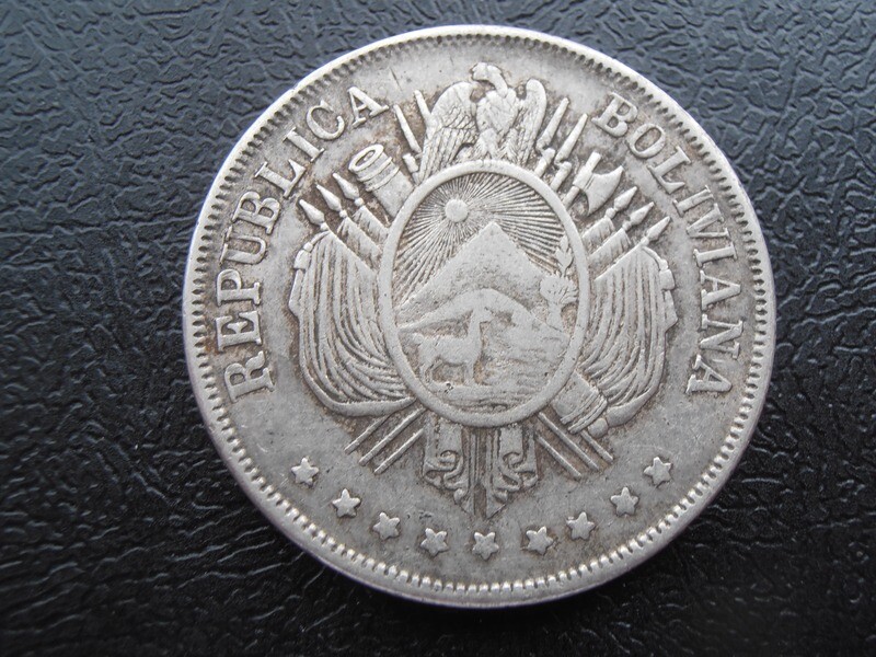 Bolivia 1 Boliviano  -  1872 (Error)