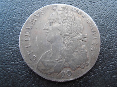 William II Twenty Shillings - 1699 (Scarce)