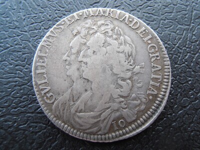 William & Mary Ten Shillings - 1690
