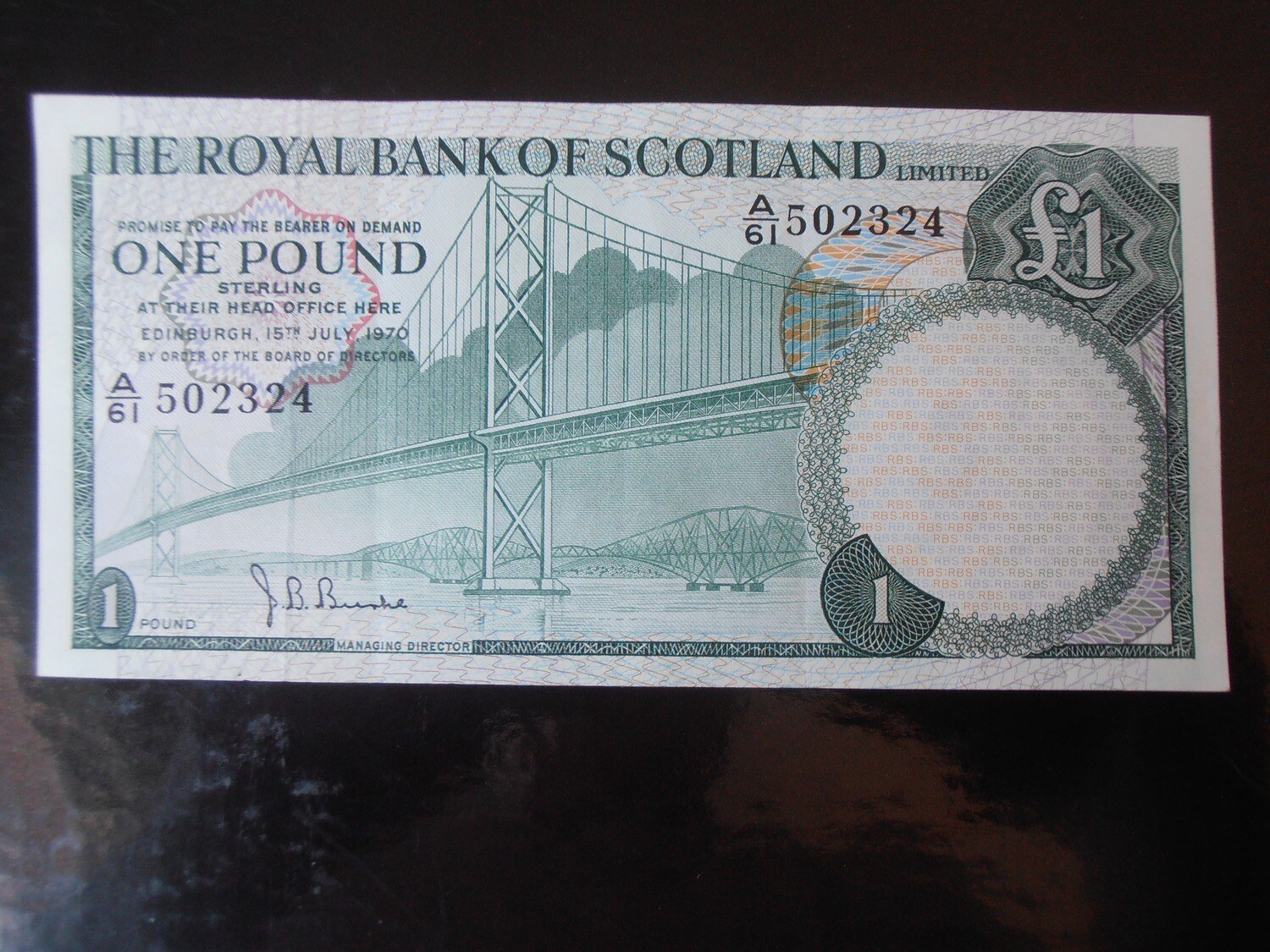 Royal Bank of Scotland £1 - 1970