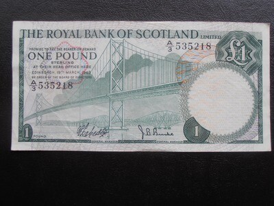 Royal Bank of Scotland £1 - 1969