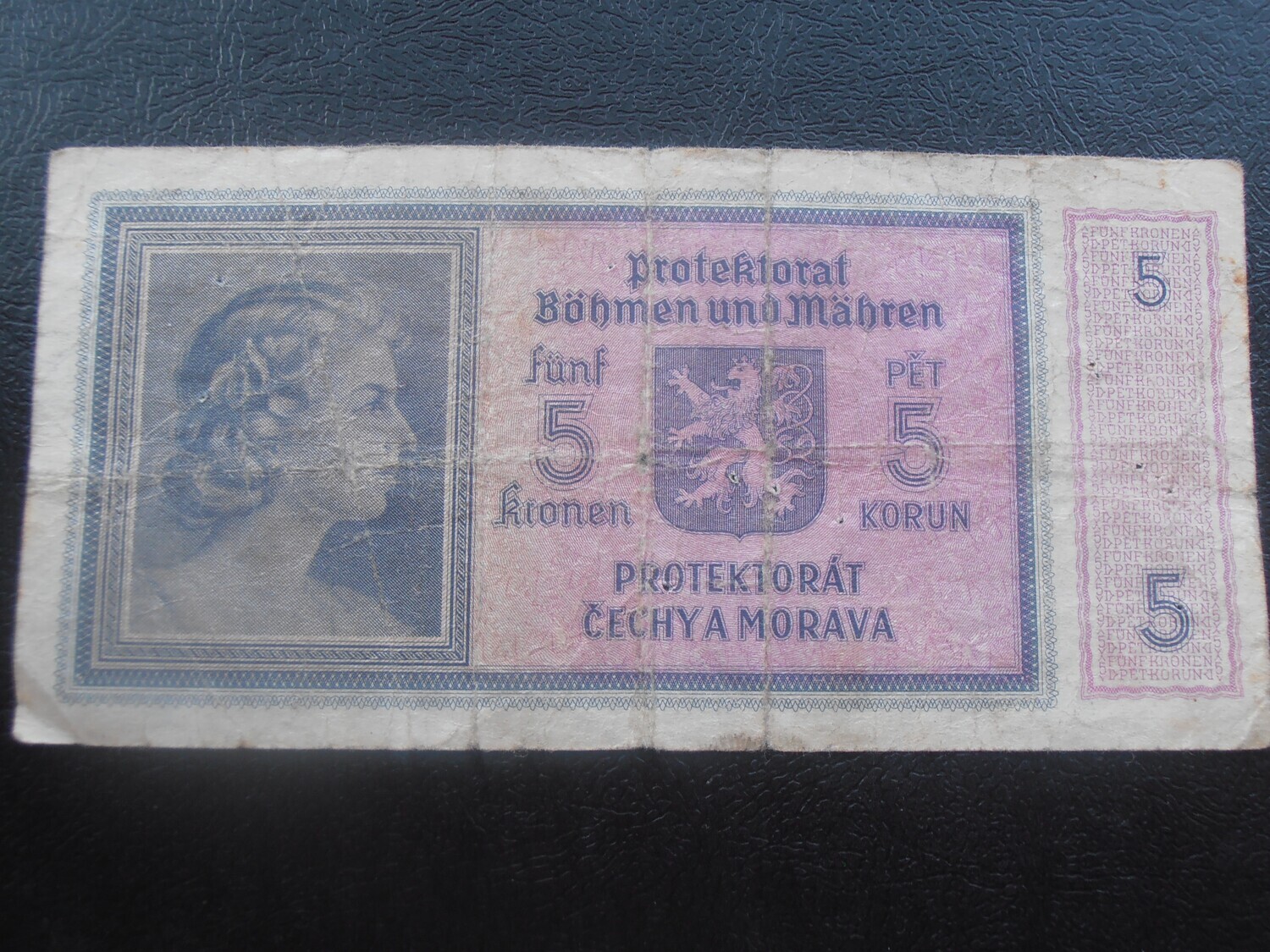 Bohemia & Moravia 5 Korun - 1940