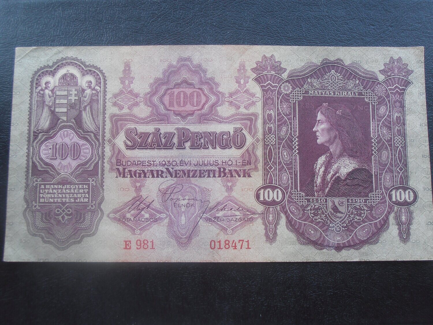 Hungary 100 Pengo  -  1930