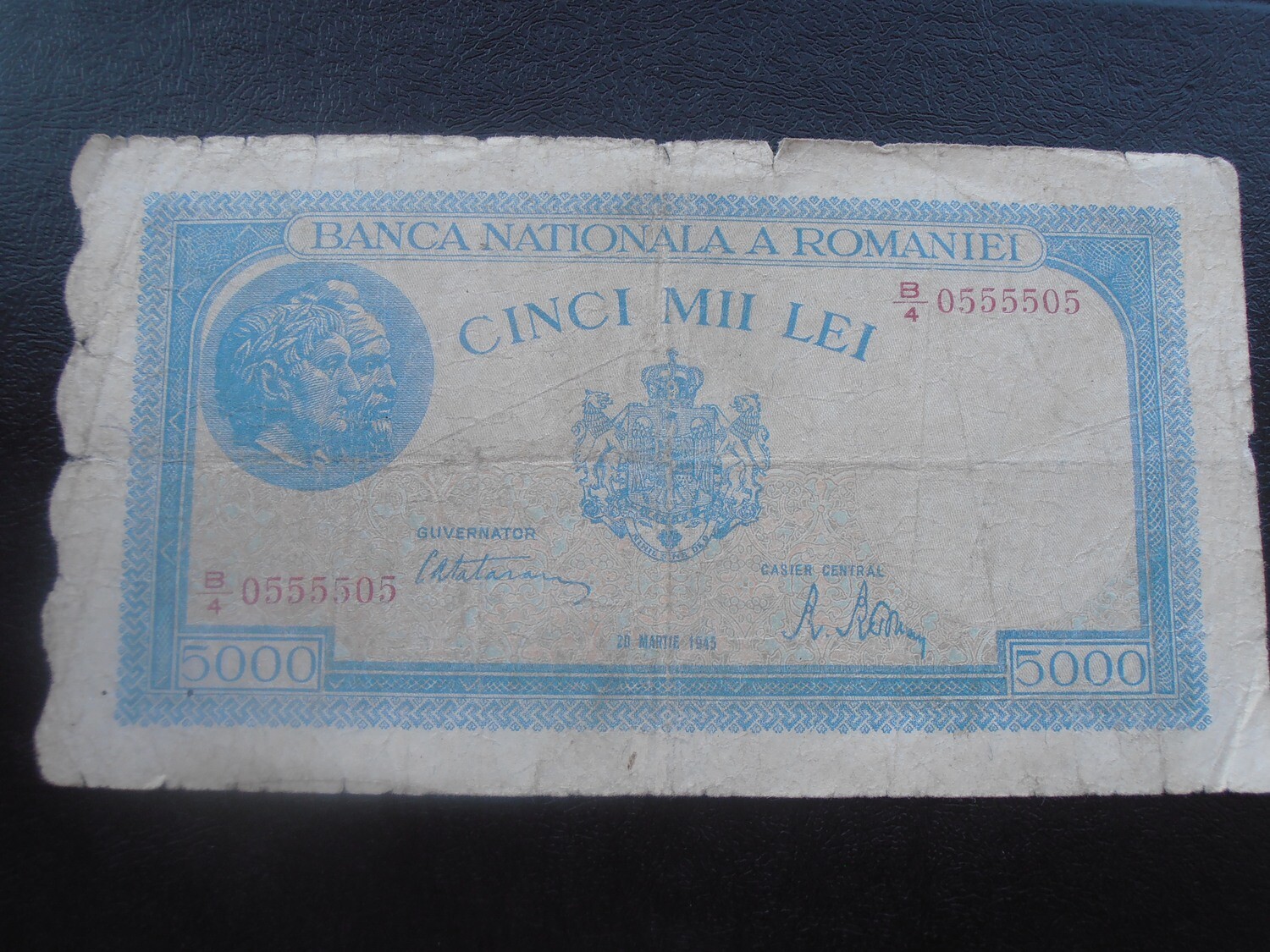 Romania 5000 Lei  -  1945