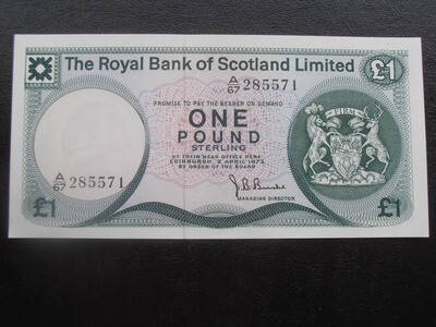 Royal Bank of Scotland £1 - 1973