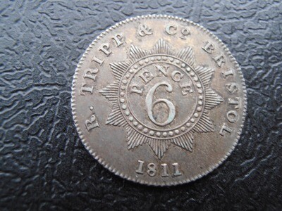 Silver Sixpence Token Bristol - 1811
