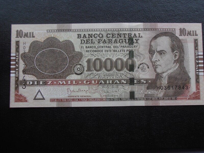 Paraguay 10000 Guaranies - 2015