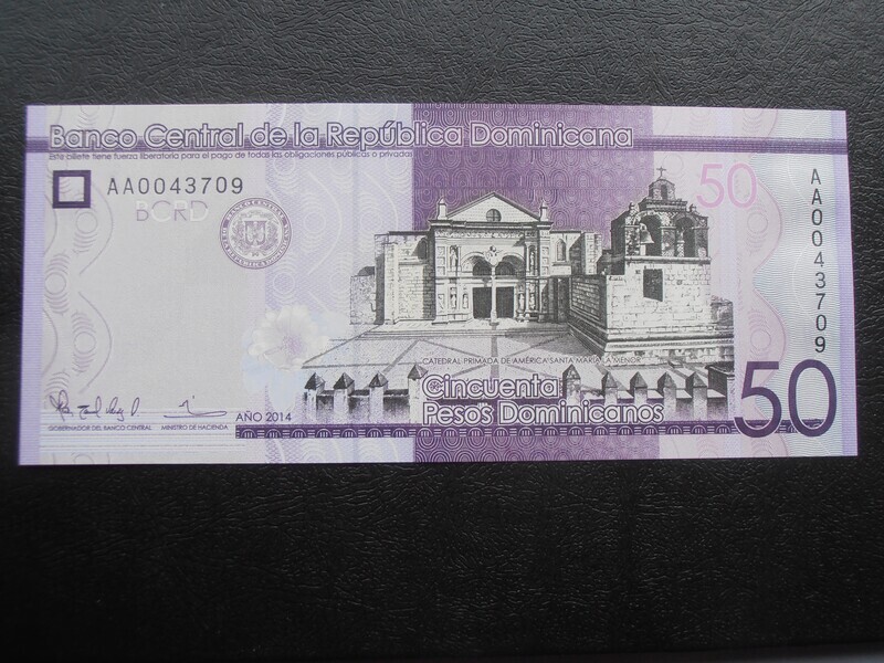 Dominican Republic 50 Pesos  -  2014