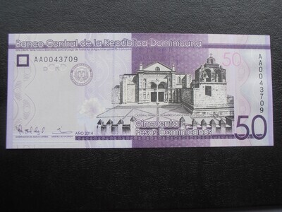 Dominican Republic 50 Pesos - 2014