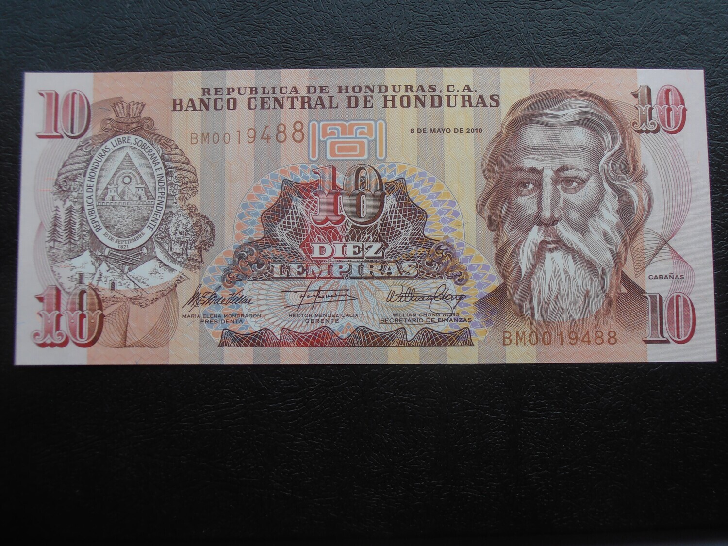 Honduras 10 Lempiras - 2010