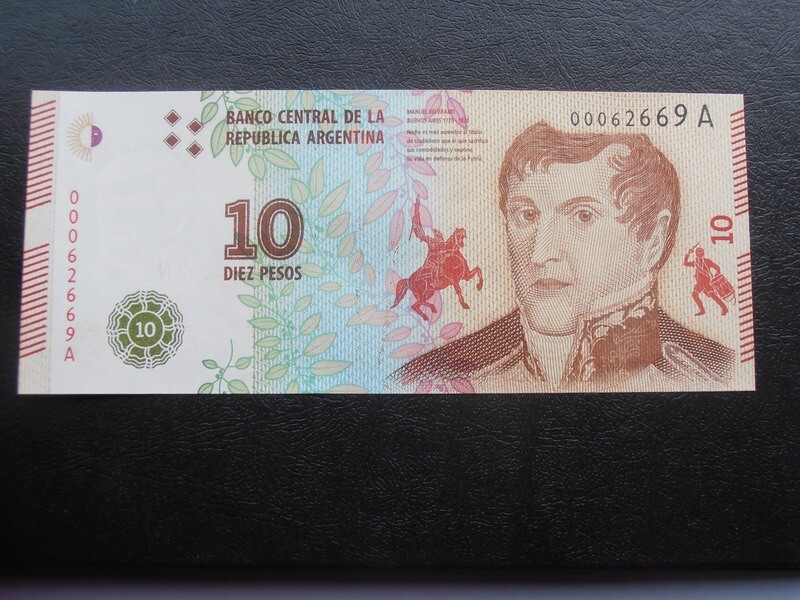 Argentina 10 Pesos  -  2016