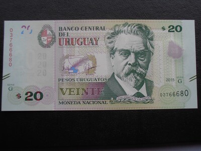 Uruguay 20 Pesos - 2015