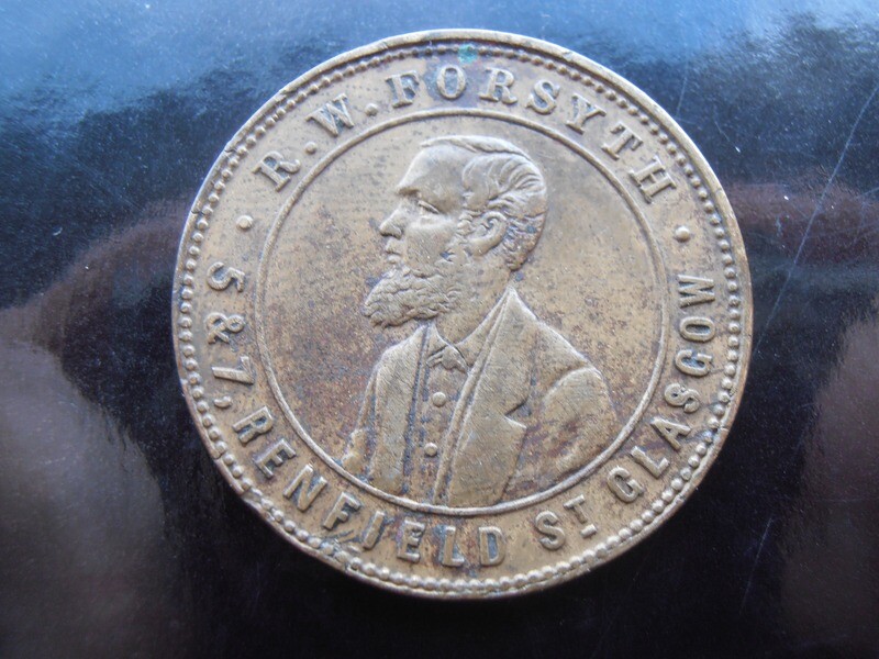R.W Forsyth Advertising Token Glasgow
