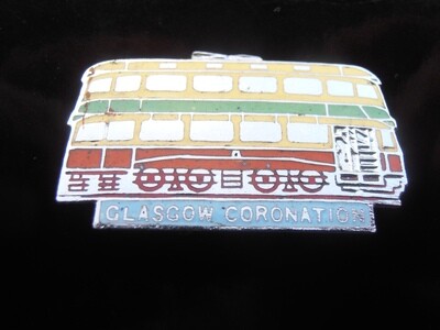 Glasgow Coronation Tramcar Badge