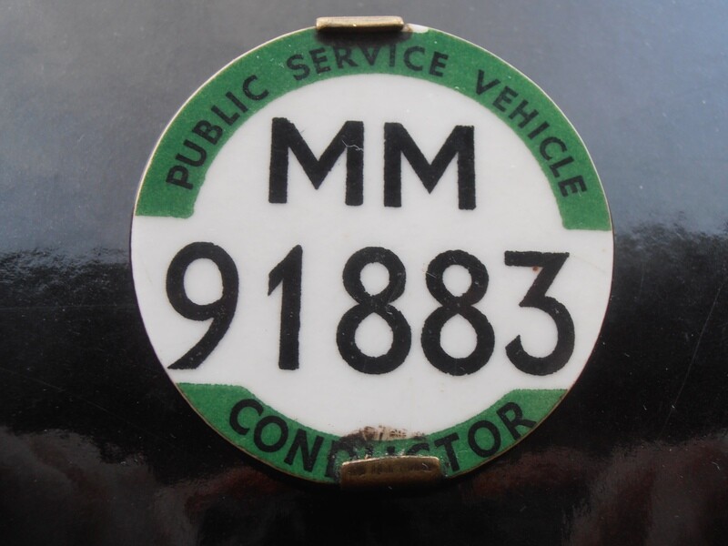 Scottish Transport Conductors Recognition Badge.