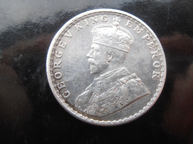 British India Half Rupee - 1917