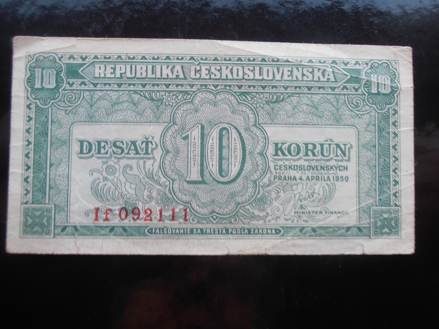 Czechoslovakia 10 Korun  -  1950
