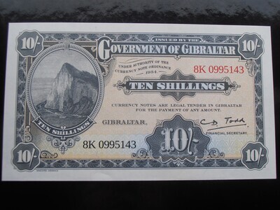 Gibraltar Ten Shillings - 2018