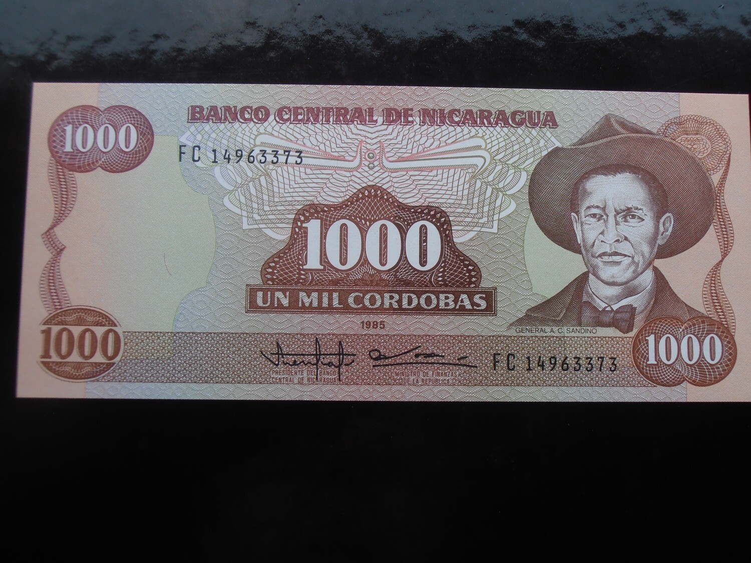 Nicaragua 1000 Cordobas  -  1985