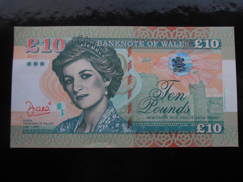 Wales Ten Pounds - 2017 (Specimen)