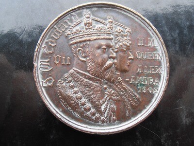 Coronation Medal Tenby - 1902