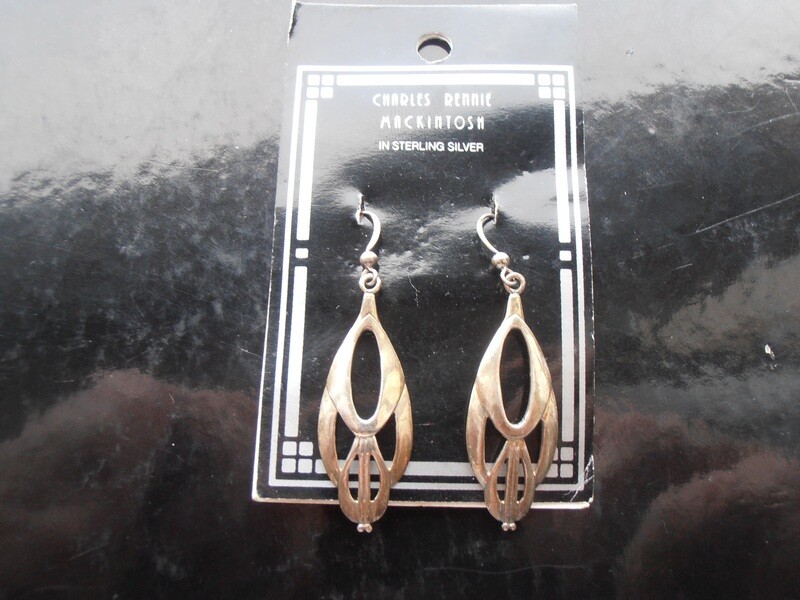 Charles Rennie MacIntosh Sterling Earings