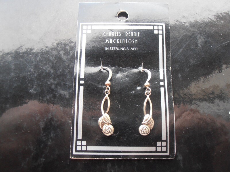 Charles Rennie MacIntosh Sterling Earings