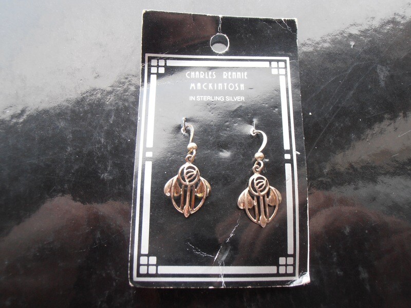Charles Rennie MacIntosh Sterling Earings