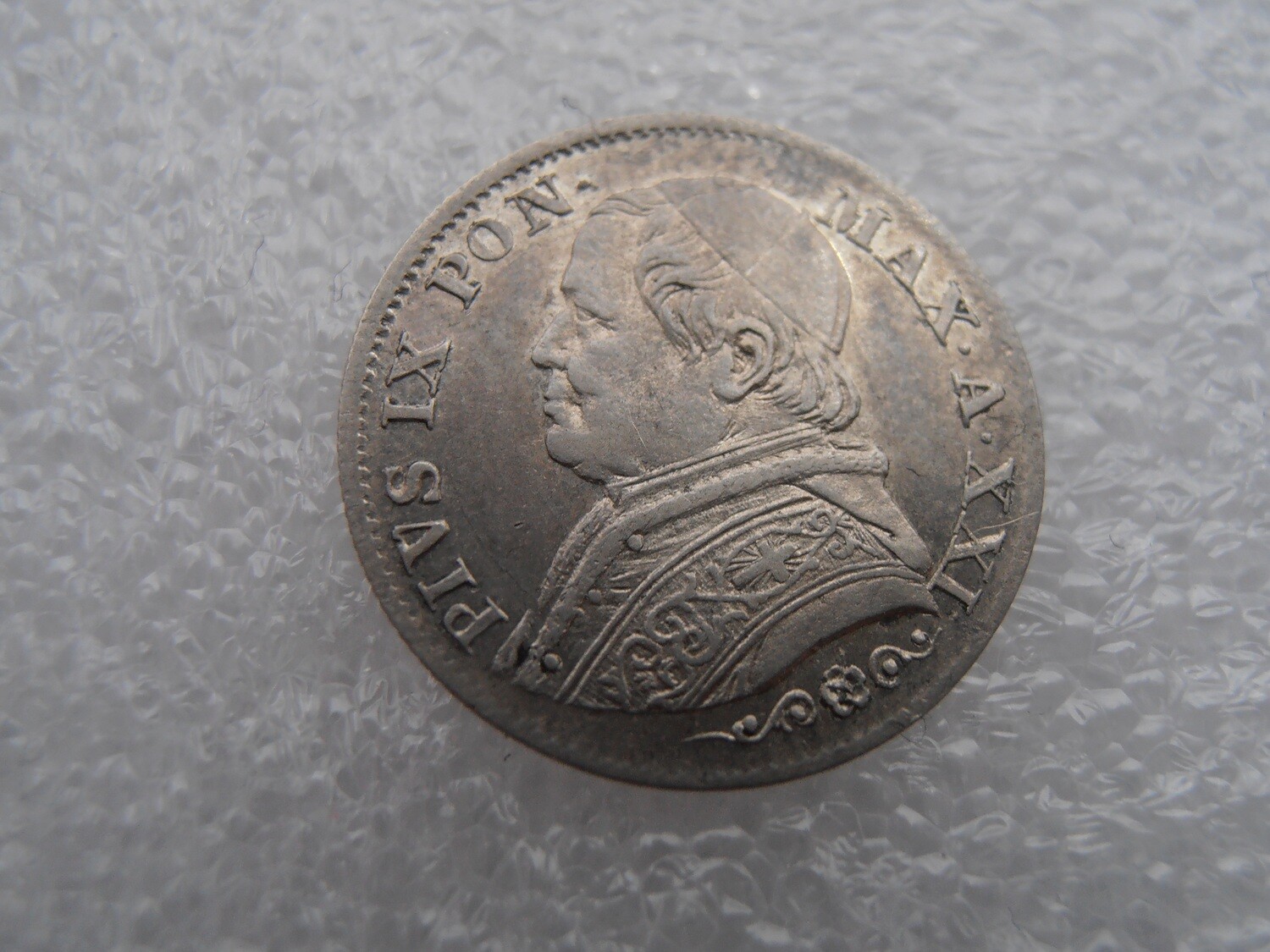Vatican Papal States 5 Soldi  -  1867