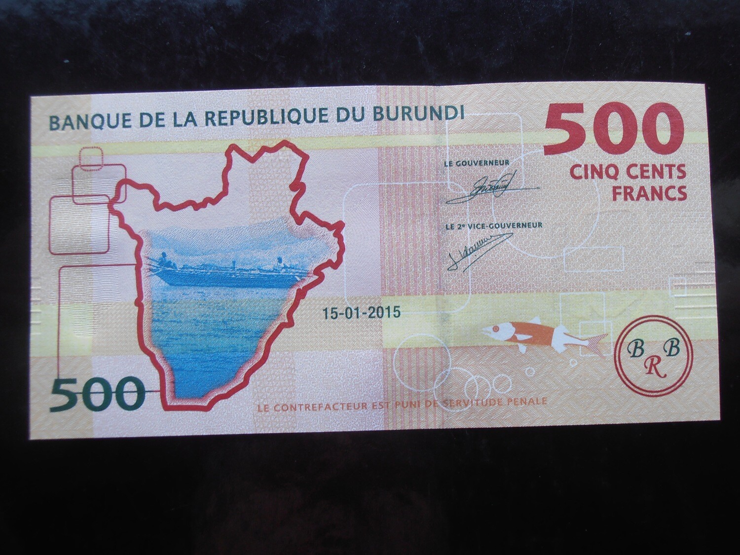 Burundi 500 Francs  -  2015