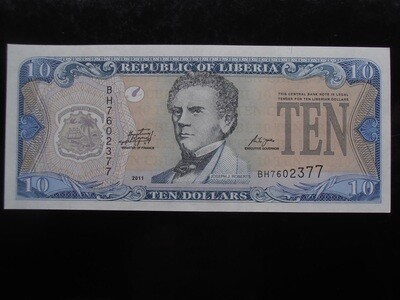 Liberia 10 Dollars - 2011