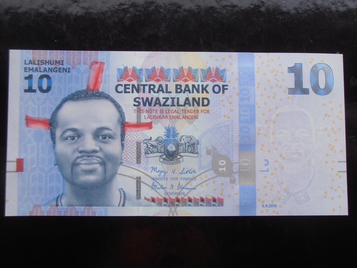 Swaziland 10 Emalangeni - 2010