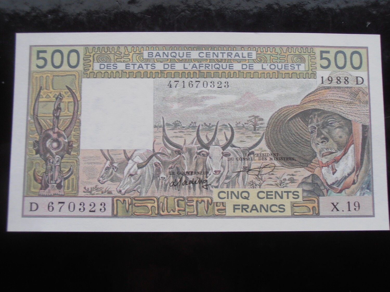 Mali 500 Francs - 1988-89