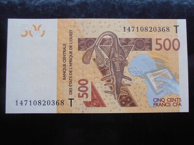 Togo 500 Francs - 2012