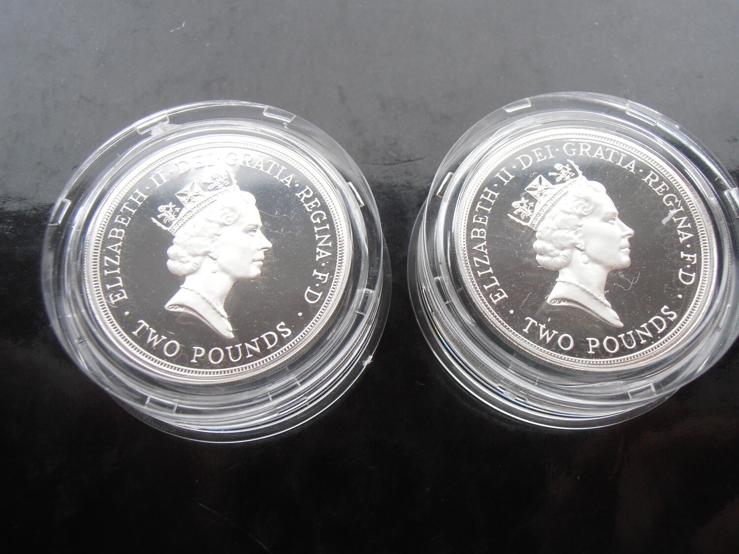 1989 - Two Pounds Silver Proof Piedfort Set  MRPD1