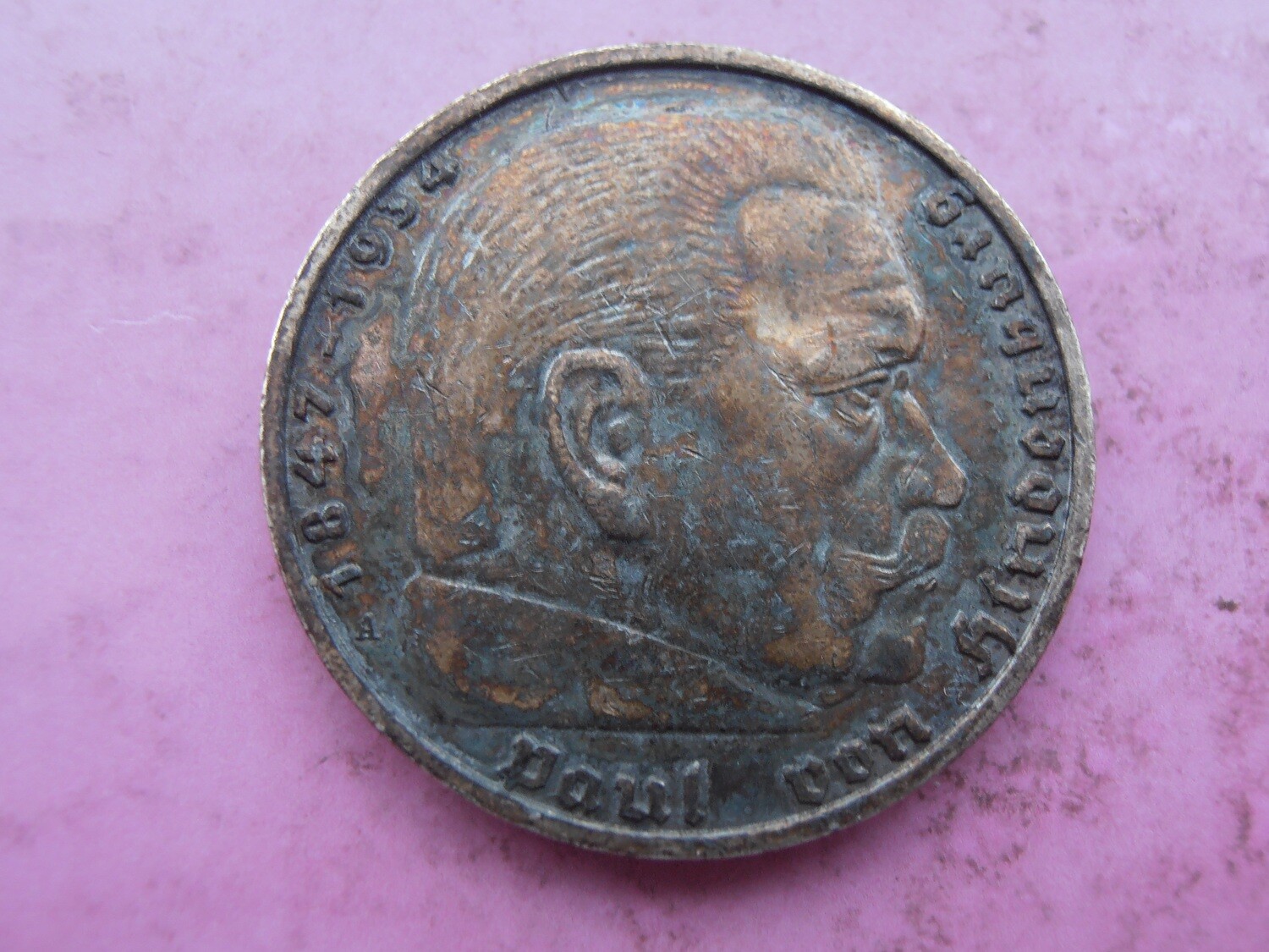 Germany 5 Marks  -  1938A