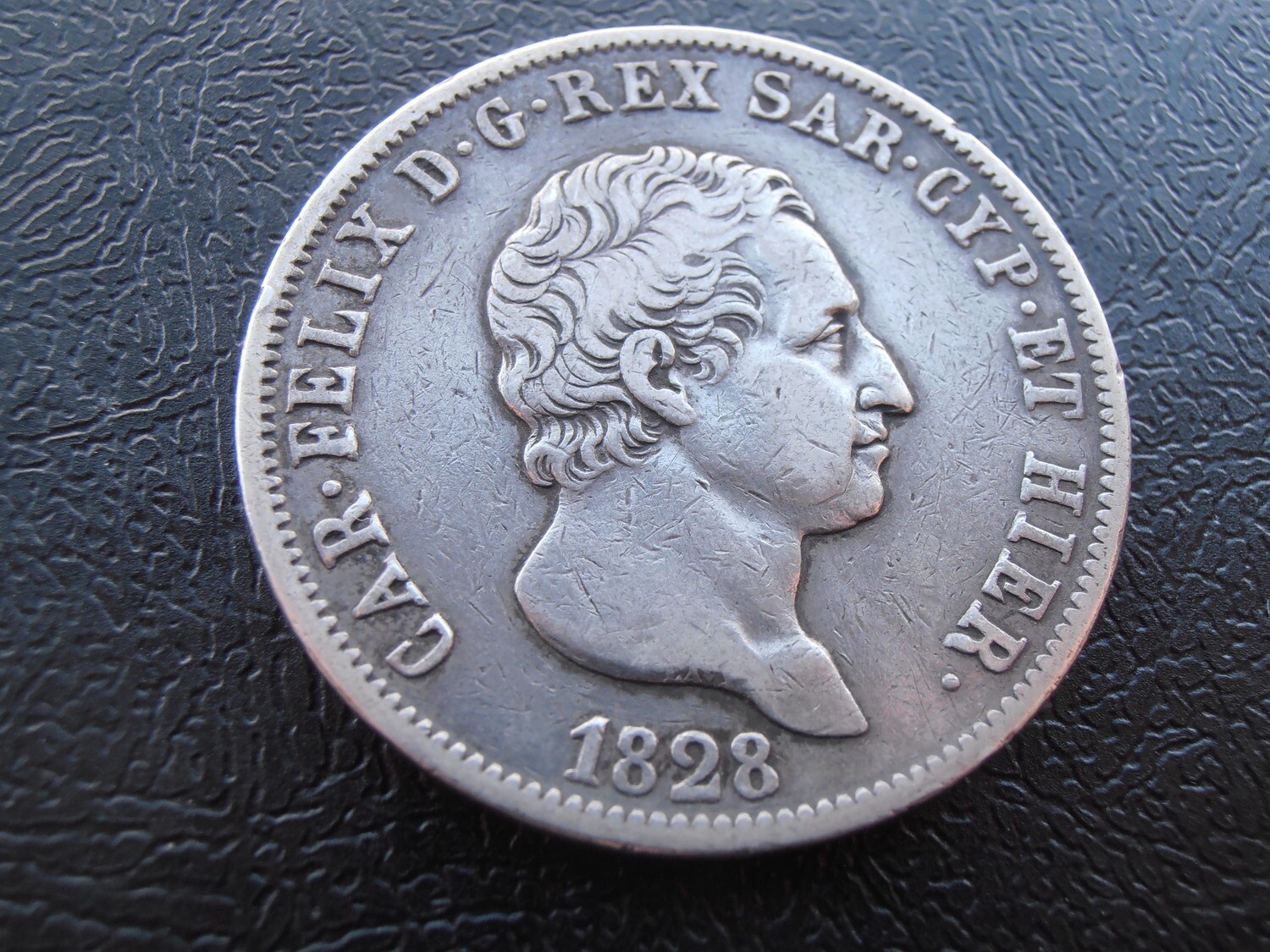 Italy Sardinia 5 Lire - 1828