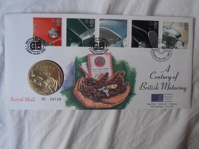Classic Cars First Day Cover - 1996 (A Century of British Motoring)