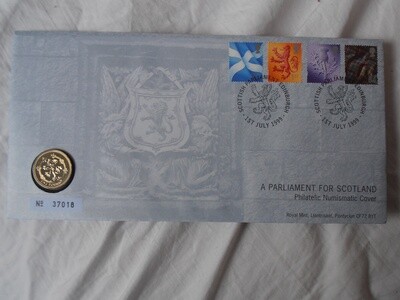 1999 - United Kingdom £1 First Day Cover (A Parliament for Scotland)