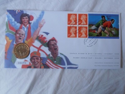 United Kingdom £2 First Day Cover - 1999 (Rugby World Cup)