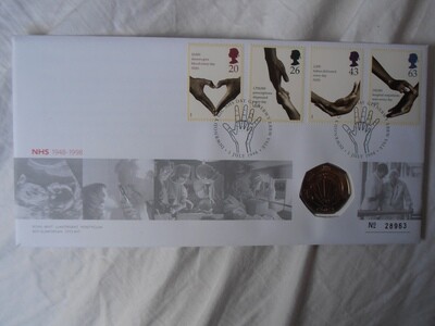 United Kingdom 50 Pence First Day Cover - 1998 (NHS)