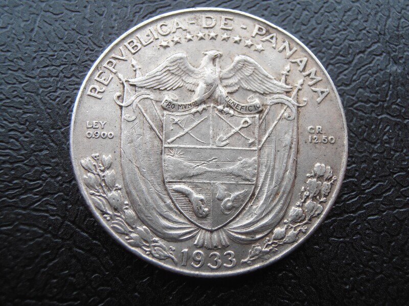 Panama Half Balboa  -  1933