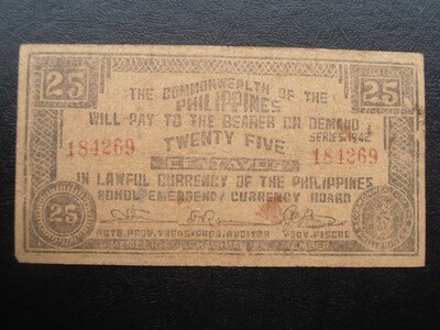 Philippines 25 Centavos - 1942