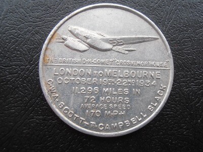 London to Melbourne Medal - 1935