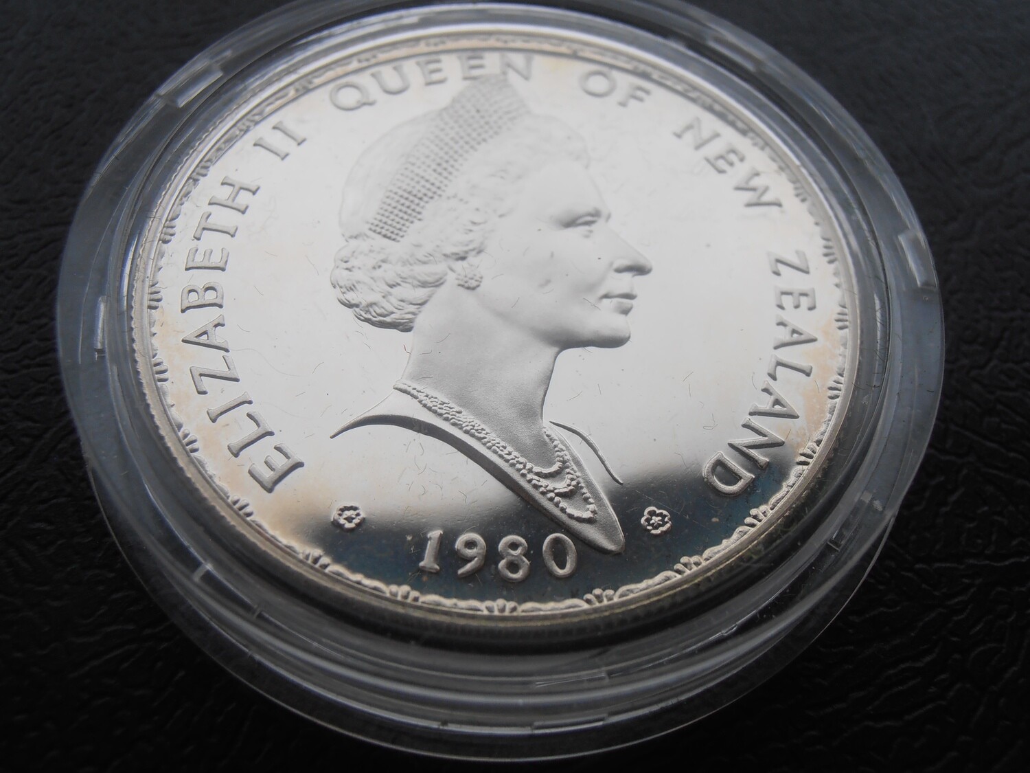 New Zealand 1 Dollar Silver Proof  - 1980 (Fantail)